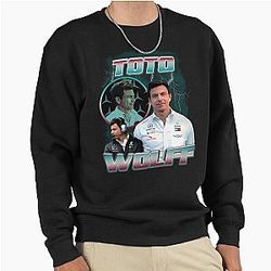 Toto Wolff 80s Vintage Bootleg Pullover Sweatshirt