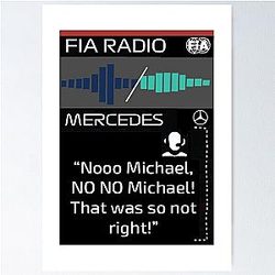 Toto Wolff Angry Team Radio Abu Dhabi Poster