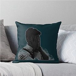 Despairing Wolff Throw Pillow