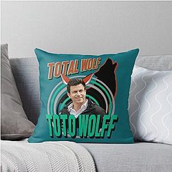 Toto Wolff Formula One F1 Total Throw Pillow