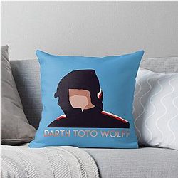 Darth Vader Toto Wolff Throw Pillow