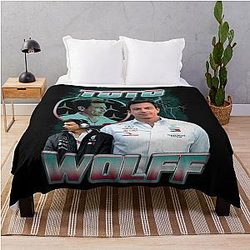 Toto Wolff 80s Throw Blanket