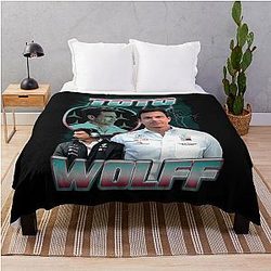 Toto Wolff Vintage Bootleg Throw Blanket