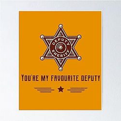 Toy Story Woody Badge Poster