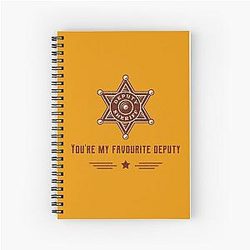 Toy Story Woody Deputy Sheriff Badge Spiral Notebook