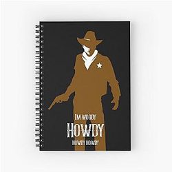 Toy Story Cowboy I'm Woody Howdy Spiral Notebook