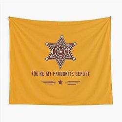 Toy Story Woody Sheriff Badge Tapestry