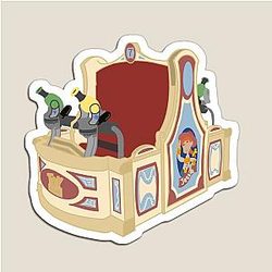 Toy story mania ride vehicle Magnet
