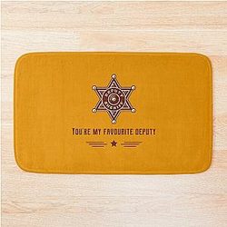 Toy Story Woody Deputy Sheriff Badge Bathroom Mat
