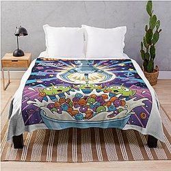 Toy Story Aliens Cereal Box Throw Blanket