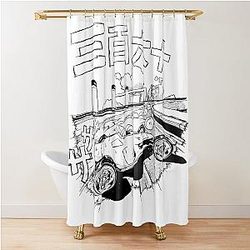 Trackmania 360 Ice slide Shower Curtain