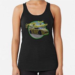 Greetings from Trackmania Racerback Tank Top