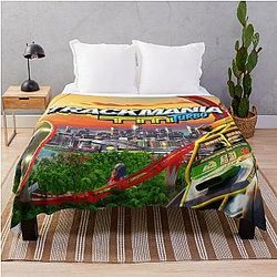 Turbo Trackmania Throw Blanket
