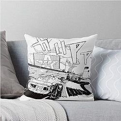 Initial D  Trackmania Downhill throw pillow
