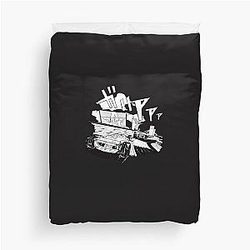 Initial D Like Trackmania Downhill Pursuit Duvet Cover