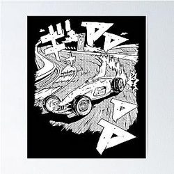 Initial D like Trackmania car Poster Keep Simple Assassin