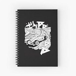Initial D Mostly Inspired Car Spiral Notebook