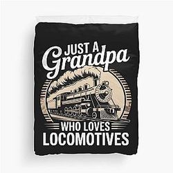 Trainspotting Railway Designs for Train Enthusiasts Duvet Cover