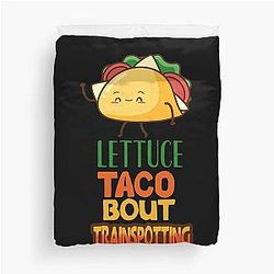 Lettuce Taco Train Duvet Cover