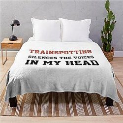 Trainspotting: Silence the voices in my head throw blanket