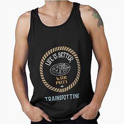 Life is Better With Pizza Trainspotting Tank Top