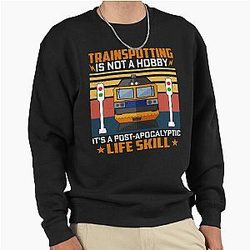 Trainspotting Retro Train Lover Pullover Sweatshirt