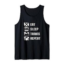 Eat Sleep Trainspotting Tank Top