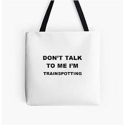 Trainspotting Funny Gift Present All Over Print Tote Bag