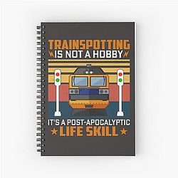 Trainspotting Retro Trainspotter Notebook