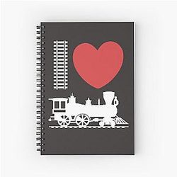 Trainspotter Spiral Notebook
