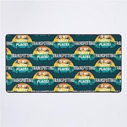 Trainspotting Is My Happy Place, Vintage Design Desktop Mat