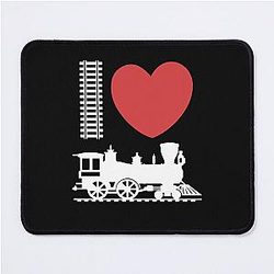 I Love Trainspotter Train Lover Mouse Pad