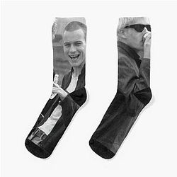 Trainspotting and drawing Socks
