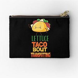 Lettuce and Trainspotting Zipper Pouch