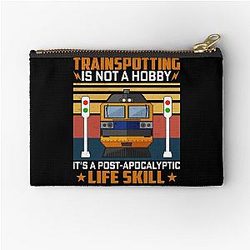 Trainspotting Retro Train Lover Zipper Pouch