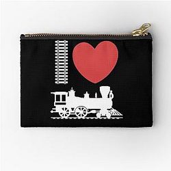 I Love Trainspotting Train Lover Zipper Pouch