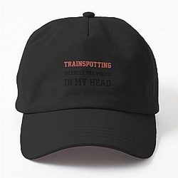 Trainspotting silences the voices in my head dad hat