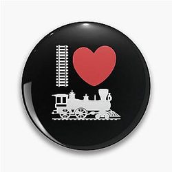 I Love Trainspotting Train Lover Pin