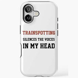 Trainspotting Silences the Voices My Head iPhone Tough Case