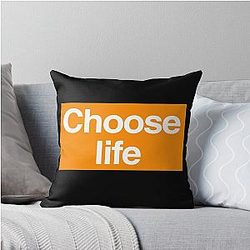 Choose Life Trainspotting Throw Pillow