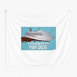 Trainwreck Poop Cruise Limited Collection Trainwreck Poop Cruise Tapestries