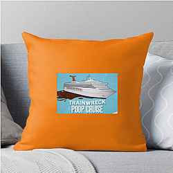 Trainwreck Poop Cruise Limited Collection Trainwreck Poop Cruise Pillows Cover