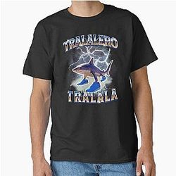 Tralala Funny Shark Retro Bootleg Classic T-Shirt