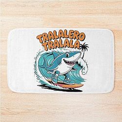 Tralala Shark Surf Italian Bath Mat