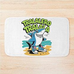 Italian Shark Sneakers Meme Bath Mat