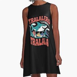 Tralala Brainrot A-Line Dress