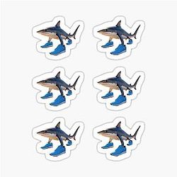 Italian Shark in Shoes Meme Sticker Set