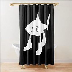 TRALALA ITALIAN WHITE Shower Curtain