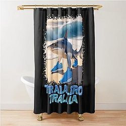 Italian Brainrot Meme Shower Curtain