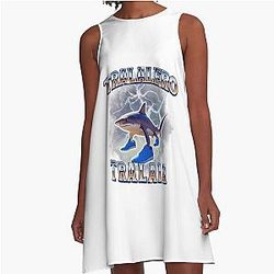 Retro Shark Meme Dress